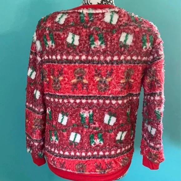 Holiday Christmas Soft Fuzzy Ugly Sweater - Picture 5 of 6